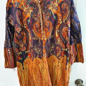 Vibrant Paisley Long Sleeve KHAADI  tunic